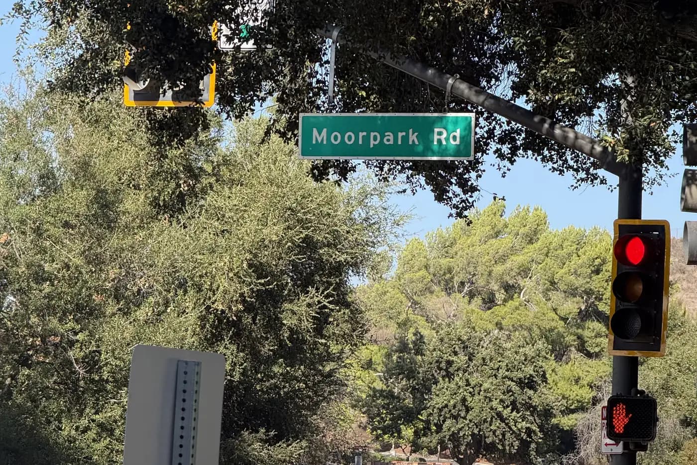 Moorpark Road intersection in Thousand Oaks, California